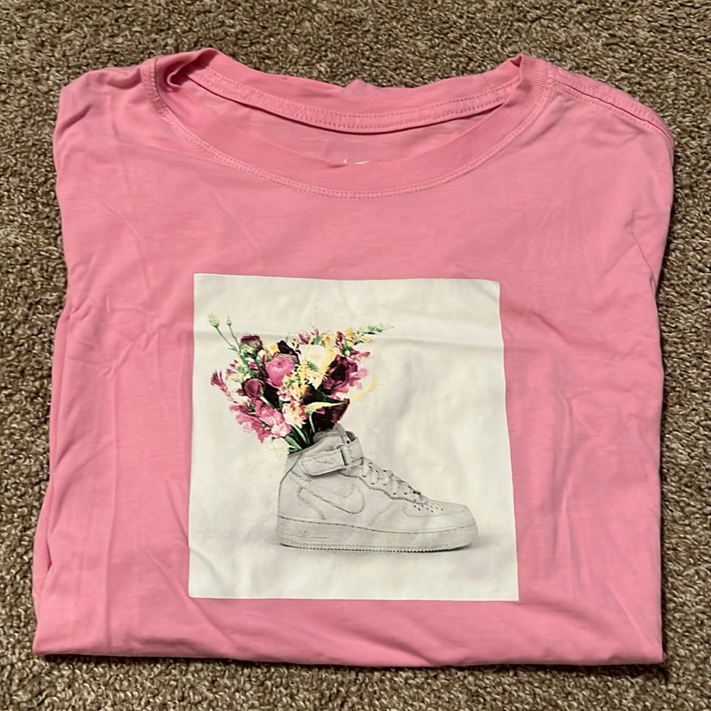 Pink Nike shirt